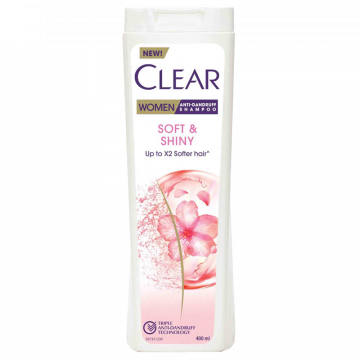 شامپو ضدشوره Soft & Shiny کلییر 400 میلی لیتری